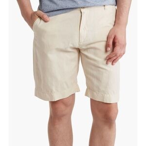 Faherty Malibu Linen & Cotton Chino Stone Shorts Men’s Size 38 NEW with Tags